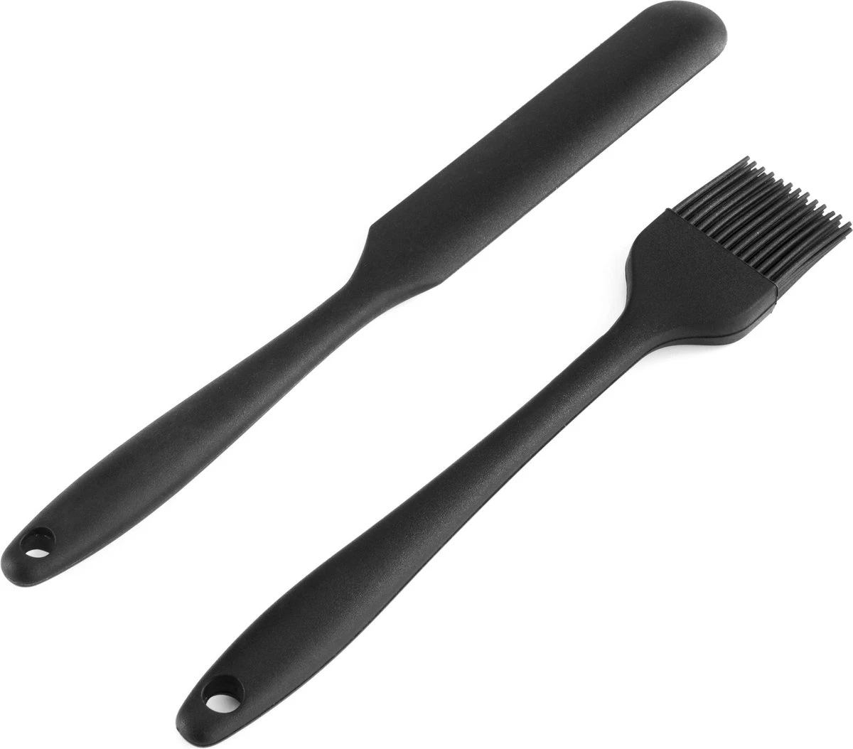 VITAMO Siliconen Spatels - Lepels - Kwast - Pannenlikker - BBQ - Hittebestendig - Vaatwasserbestendig - BPA Vrij - Keukengerei - Zwart - 6 Stuks Voordeelset 8 VITAMO Siliconen Spatels - Lepels - Kwast - Pannenlikker - BBQ - Hittebestendig - Vaatwasserbestendig - BPA Vrij - Keukengerei - Zwart - 6 Stuks Voordeelset - Afbeelding 8