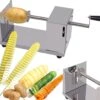 Uten - Spiraalsnijder Aardappel - Groente Slicer - Fruit Slicer - Frietsnijders - Voor Fruit, Aardappelen, Tornado Chips, Komkommers Of Wortels(RVS)