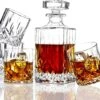 Whiskey Karaf Met Glazen Set Van 5| 0.9L Whisky Glazen Set