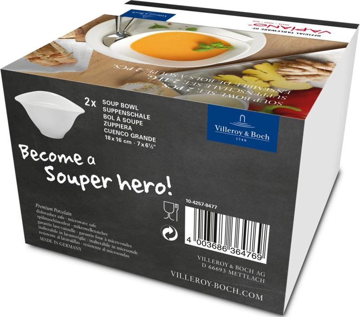 Villeroy & Boch - Vapiano Set Soepkommen 2-dlg. 3 Villeroy & Boch - Vapiano Set Soepkommen 2-dlg. - Afbeelding 3