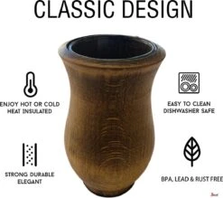 Borvat® | Houten Mate Gourd Cup, Yerba Mate Kalebas, Mate, Bombilla, Yerba Mate Cup -Kookgerei Koning Verkoop 1200x1062