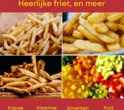 Yugn DeLux Frietsnijder - Roestvrijstaal - Zilver - Incl. Schiller -Kookgerei Koning Verkoop 1200x1063 7