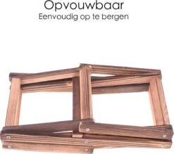Merkloos Wijnrek 4 Flessen - Hout - Wijnflessenhouder - Wijnrek Hout - Inklapbaar - Houten Wijnrek - Wijnkast - Flessenrek - Wijnrekken - Wijnfleshouder -Kookgerei Koning Verkoop 1200x1064 13
