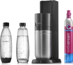 SodaStream DUO - Zwart - Incl. Quick Connect Koolzuurcilinder - Met 1 Glazen En 1 Herbruikbare Plastic Fles -Kookgerei Koning Verkoop 1200x1064 14