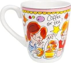 Blond Amsterdam Even Bijkletsen Mok 350 Ml - Roze Rand -Kookgerei Koning Verkoop 1200x1064 2