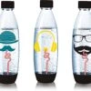 SodaStream Herbruikbare Flessen - Hipster Print - 1 Liter - 3 Stuks