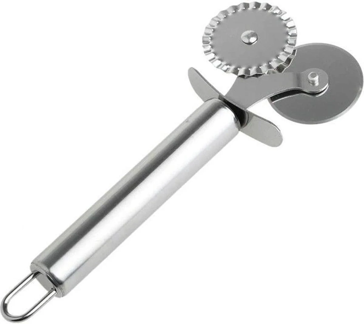 Deegwiel Dubbel RVS - Deegsnijder/Ravioli Snijder - Deegwieltje - Radeerwieltje - Radeermes - Pastawiel - Ravioli Snijder - Radeerwiel - Kartelwiel 2 Deegwiel Dubbel RVS - Deegsnijder/Ravioli Snijder - Deegwieltje - Radeerwieltje - Radeermes - Pastawiel - Ravioli Snijder - Radeerwiel - Kartelwiel - Afbeelding 2