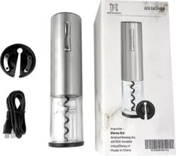 Elektrische Kurkentrekker Wijnopener Wijn - Flesopener - Luxe Design - Met Foliesnijder - Geschenkset Mannen En Vrouwen - Jack Rackham -Kookgerei Koning Verkoop 1200x1070 13