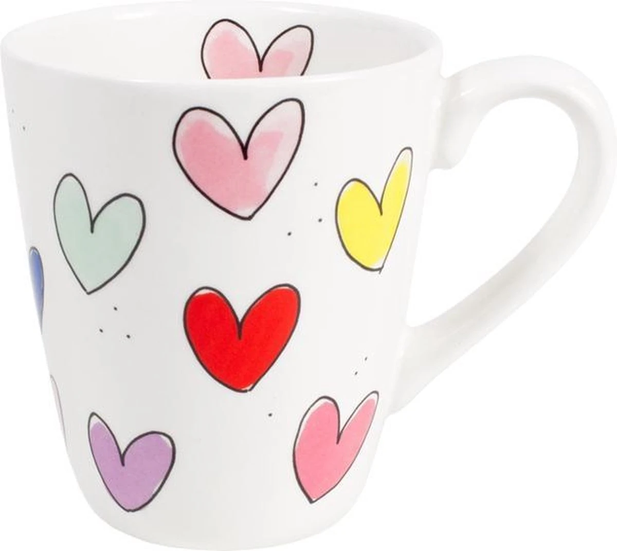 Blond Amsterdam Hearts Mok - Hartjes - 0,35L 1 Blond Amsterdam Hearts Mok - Hartjes - 0,35L