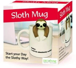 Decodyne Luiaard Luie Grappige Koffiemok, Grappige Cadeaus Voor Vrouwen En Mannen 35 Cl -Kookgerei Koning Verkoop 1200x1072 2