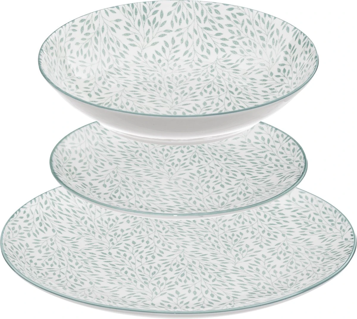 4goodz Jasmijn Groen 18-delig Servies Porselein 6 Persoons 1 4goodz Jasmijn Groen 18-delig Servies Porselein 6 Persoons