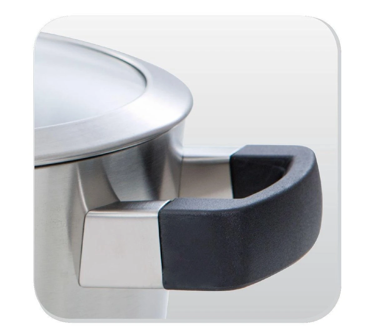 BK Conical Cool Glas Pannenset - 4-delig - RVS - Glazen Deksel - Inductie 7 BK Conical Cool Glas Pannenset - 4-delig - RVS - Glazen Deksel - Inductie - Afbeelding 7