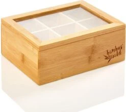 Bambuswald© Houten Theedoos Met 6 Vakken Gemaakt Van 100% Duurzame Bamboe 25 Bambuswald© Houten Theedoos Met 6 Vakken Gemaakt Van 100% Duurzame Bamboe -Kookgerei Koning Verkoop 1200x1075 46