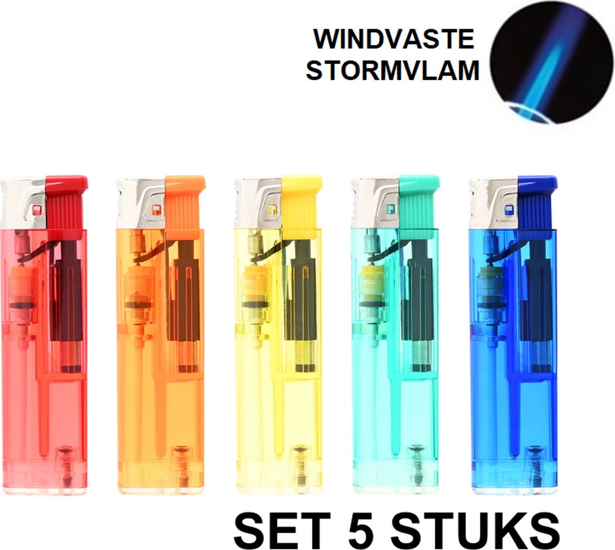 Atomic Stormaanstekers Navulbaar - Voordeelset Van 5 Stuks 1 Atomic Stormaanstekers Navulbaar - Voordeelset Van 5 Stuks