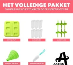 Axties - IJslolly Vormen - Siliconen - Multicolor - 6 Stuks -Kookgerei Koning Verkoop 1200x1079 6