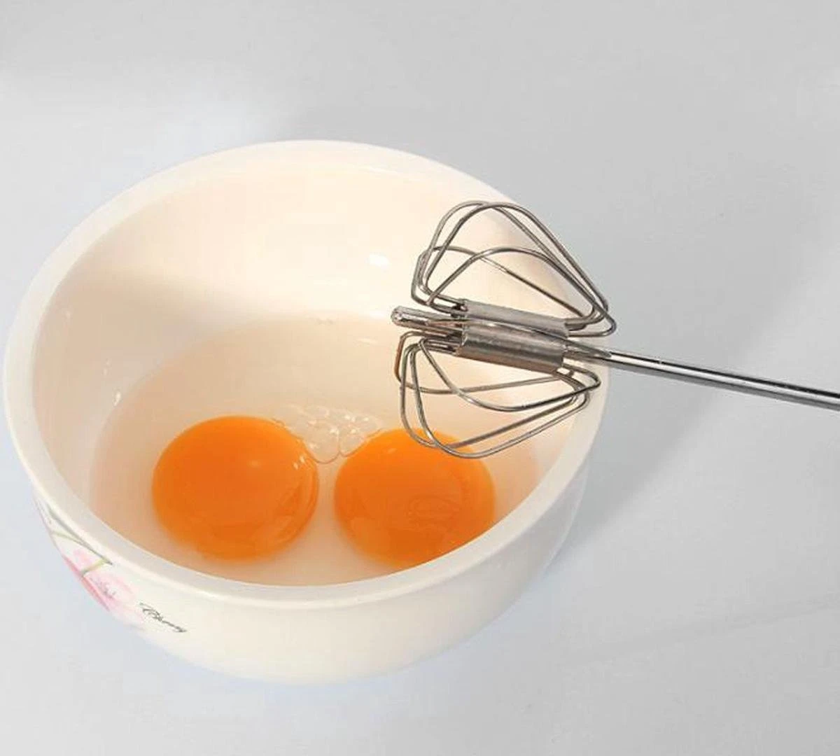 LOUZIR Semi Automatische Garde Van Roestvrij Staal - Beslag Klopper - Staafmixer - Mixer - Zilver 11 LOUZIR Semi Automatische Garde Van Roestvrij Staal - Beslag Klopper - Staafmixer - Mixer - Zilver - Afbeelding 11