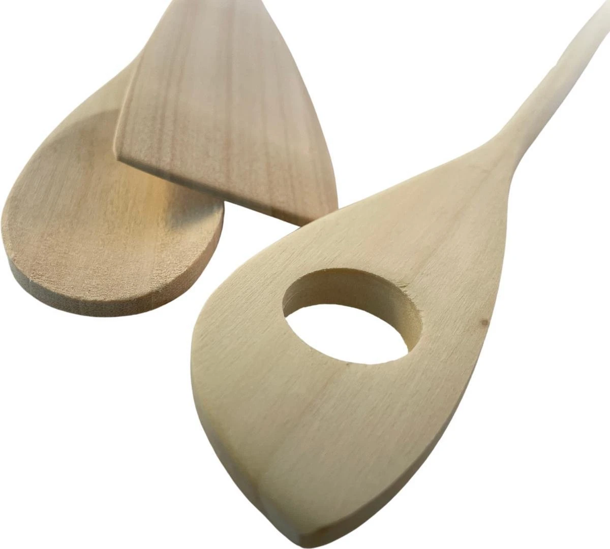 3BMT Spatels Set Van 3 - Pollepel Hout 6 3BMT Spatels Set Van 3 - Pollepel Hout - Afbeelding 6