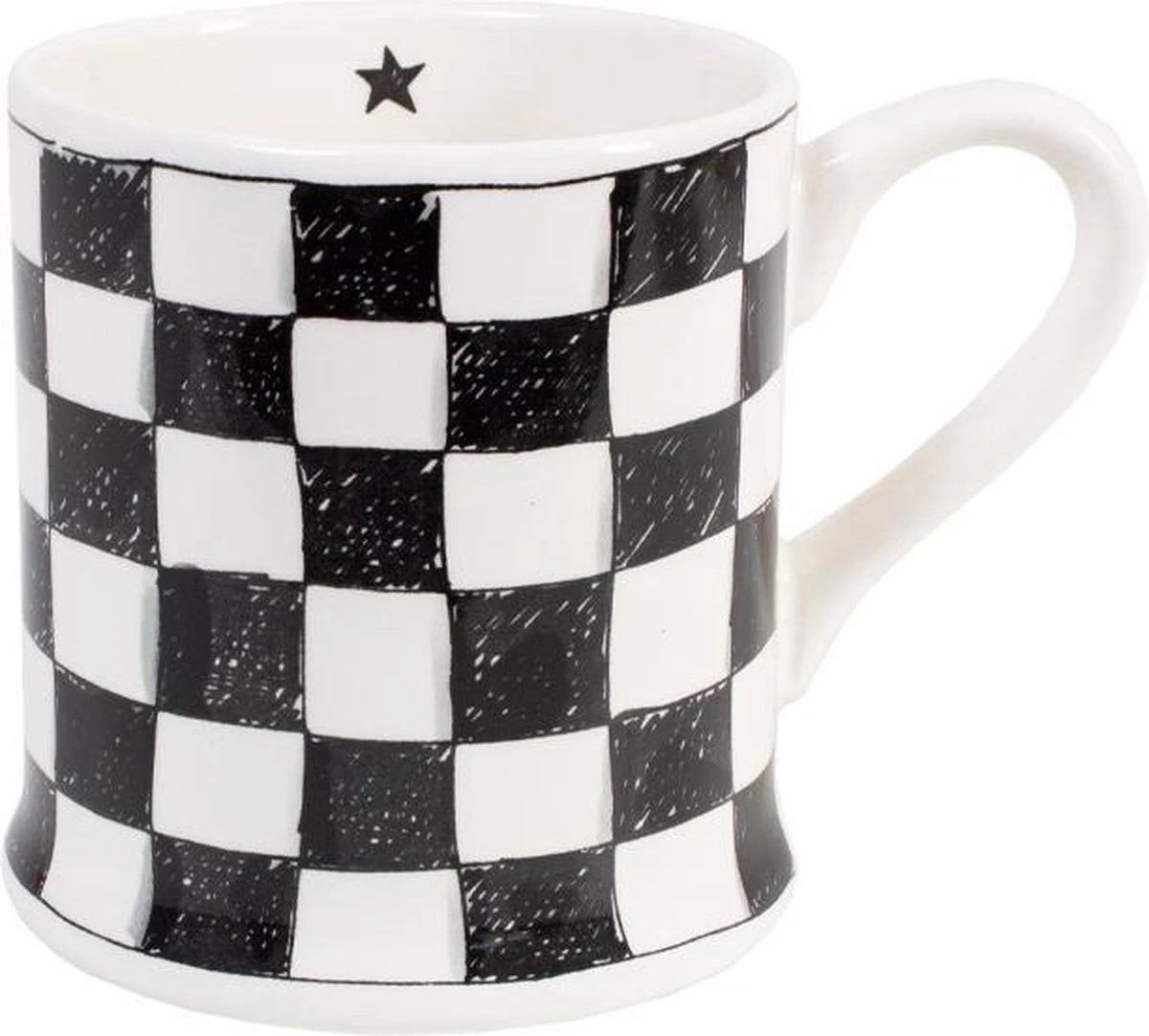 BLOND AMSTERDAM X NOIR: MUG CHECKERED 1 BLOND AMSTERDAM X NOIR: MUG CHECKERED
