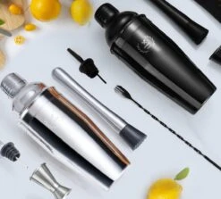 Cocktail Set Sybra - 6-Delige Space Grey Cocktailset - Cocktail Shaker 750ML - Bewaarhoes - Cocktailreceptenboekje -Kookgerei Koning Verkoop 1200x1083 12