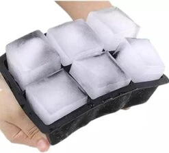 Buxibo - Luxe IJsblokvormen - Set Van 4 - Ice Cube Tray - 6 IJsblokken – IJsblokjes Vorm Met Deksel - Siliconen - Zwart -Kookgerei Koning Verkoop 1200x1083 3