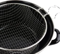 Orange85 Frituurpan - Zwart - Inductie - Emaille - Diameter 24 Cm - Met Draadmand - 3,5 Liter -Kookgerei Koning Verkoop 1200x1085 13