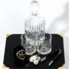 Meadow Lane - Luxe Whiskey Set Met 2 Glazen En Karaf - 8 Stones En IJstang - Mancave Decoratie