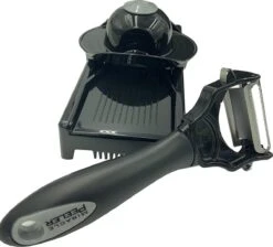 2in1 Miracle Peeler - Zwart - Kunststof - Dunschiller + Julienne Snijder - Bekend Van TV- Complete Set -Kookgerei Koning Verkoop 1200x1088 7