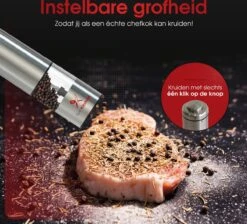 Aye Kitchen Peper En Zout Molen Set – Elektrisch – Voor Kruiden & Specerijen – RVS - Duurzaam 12 Aye Kitchen Peper En Zout Molen Set – Elektrisch – Voor Kruiden & Specerijen – RVS - Duurzaam -Kookgerei Koning Verkoop 1200x1089 5