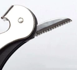 Doodadeals® Kelnersmes - Sommelier - Kurkentrekker - Wijn - Bier - RVS En Kunststof - Zwart -Kookgerei Koning Verkoop 1200x1091 14