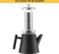 Silberthal - Theepot Met Filter - 1 L - RVS Dubbelwandig - Zwart - Cadeau 11 Silberthal - Theepot Met Filter - 1 L - RVS Dubbelwandig - Zwart - Cadeau -Kookgerei Koning Verkoop 1200x1091 2