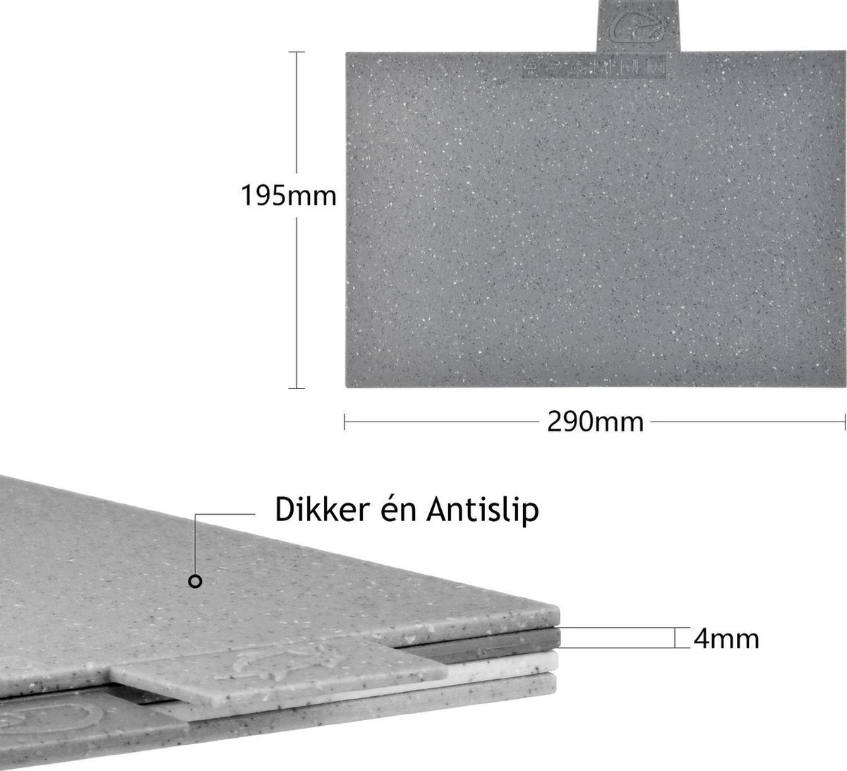 Fissman Index Snijplankenset - Met Houder - 30x22cm - 4 Stuks 4 Fissman Index Snijplankenset - Met Houder - 30x22cm - 4 Stuks - Afbeelding 4