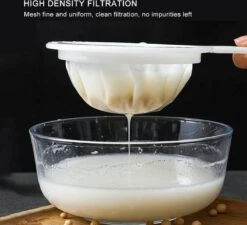 Keuken Ultra-Fijne Zeef Keuken Nylon Mesh Filter Lepel Voor Geschikt Voor Sojamelk Koffie Melk Yoghurt - Wit -Kookgerei Koning Verkoop 1200x1092 5