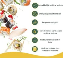 Merkloos Sushi Sushi Servies - Sushi Go - Sushi Set - Sushi Maker - Sushi Kit - Incl Sushi Roller 10 Merkloos Sushi Sushi Servies - Sushi Go - Sushi Set - Sushi Maker - Sushi Kit - Incl Sushi Roller -Kookgerei Koning Verkoop 1200x1093 3
