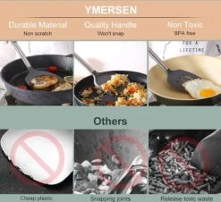 Merkloos Keukengerei Set Met Houder 12-delig - Siliconen – Ophangbaar - Antiaanbak Laag – Hittebestendig En BPA Vrij - Zwart -Kookgerei Koning Verkoop 1200x1099 10