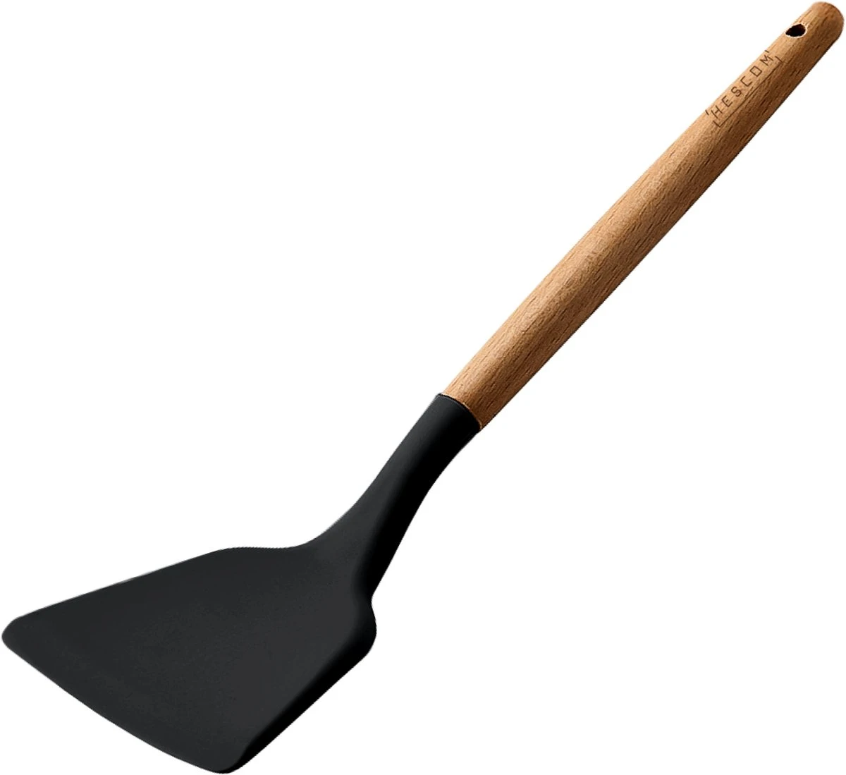 Hescom Siliconen Gesloten Spatel Met Anti-aanbaklaag - Keukengerei Met Ergonomisch Design - Hittebestendige Bakspaan - Vaatwasservriendelijk 1 Hescom Siliconen Gesloten Spatel Met Anti-aanbaklaag - Keukengerei Met Ergonomisch Design - Hittebestendige Bakspaan - Vaatwasservriendelijk