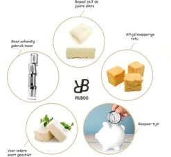 Ruboo Tofu Pers - Bamboe Tofu Pers - Tofupers - Vegan Tofu Press - Vegetarisch 9 Ruboo Tofu Pers - Bamboe Tofu Pers - Tofupers - Vegan Tofu Press - Vegetarisch -Kookgerei Koning Verkoop 1200x1101 8