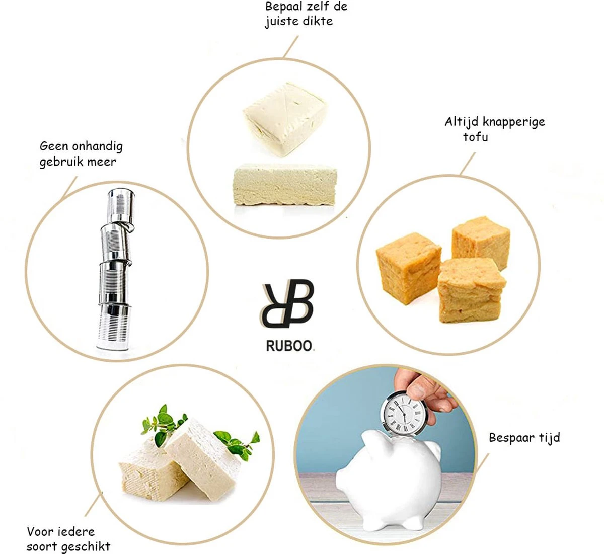 Ruboo Tofu Pers - Bamboe Tofu Pers - Tofupers - Vegan Tofu Press - Vegetarisch 5 Ruboo Tofu Pers - Bamboe Tofu Pers - Tofupers - Vegan Tofu Press - Vegetarisch - Afbeelding 5