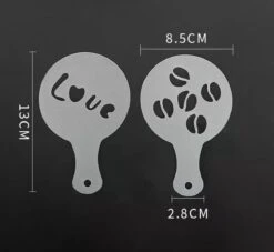 Koffie Figuurtjes Maker - Latte Art - Cacao Vormpjes - 16 Verschillende Houders - Cappuccino - Latte Macchiato - Hartjes Maker -Kookgerei Koning Verkoop 1200x1103 15