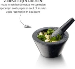 Boska Vijzel Herbs - Graniet - Met Stamper - Zwart - Ø 17,5 Cm 20 Boska Vijzel Herbs - Graniet - Met Stamper - Zwart - Ø 17,5 Cm -Kookgerei Koning Verkoop 1200x1105 21
