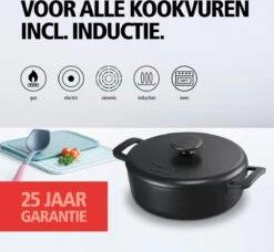 Brabantia The Dutch Braadpan - Matt Black - 28 Cm - Gietijzer 14 Brabantia The Dutch Braadpan - Matt Black - 28 Cm - Gietijzer -Kookgerei Koning Verkoop 1200x1107 7