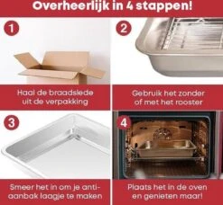 YUGN Braadslede Ovenschaal Braadslee Oven - Braadslede Met Rooster Voor Ovengerechten - Roestvrijstaal En 36x27x7CM - Cadeau Tip -Kookgerei Koning Verkoop 1200x1108 17