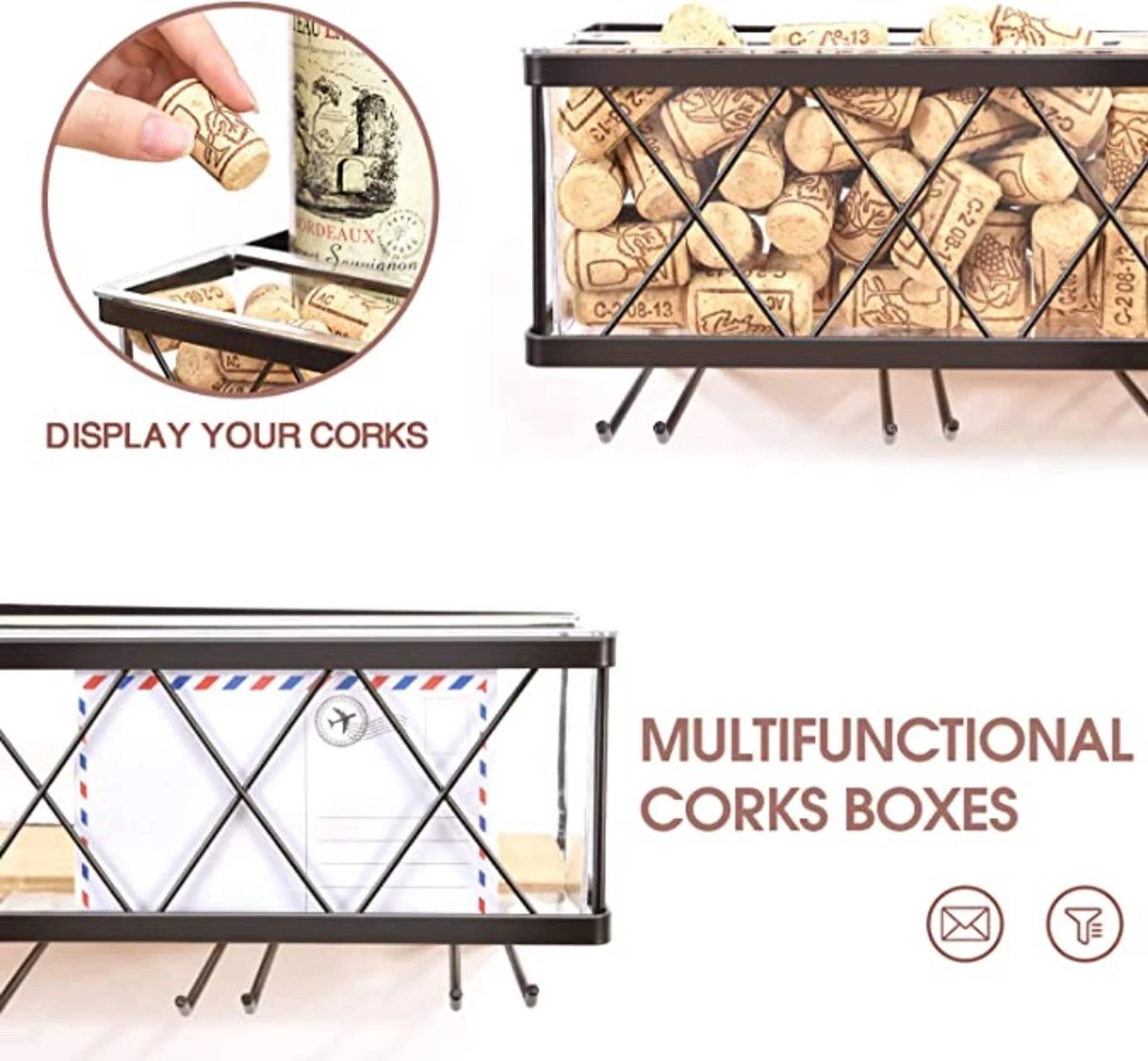 Merkloos Wijnrek Muur Industrieel 5 Flessen – Vintage Metaal Wandmontage Wijnkast Flessenrek Flessendrager Wijnfleshouder 4 Merkloos Wijnrek Muur Industrieel 5 Flessen – Vintage Metaal Wandmontage Wijnkast Flessenrek Flessendrager Wijnfleshouder - Afbeelding 4