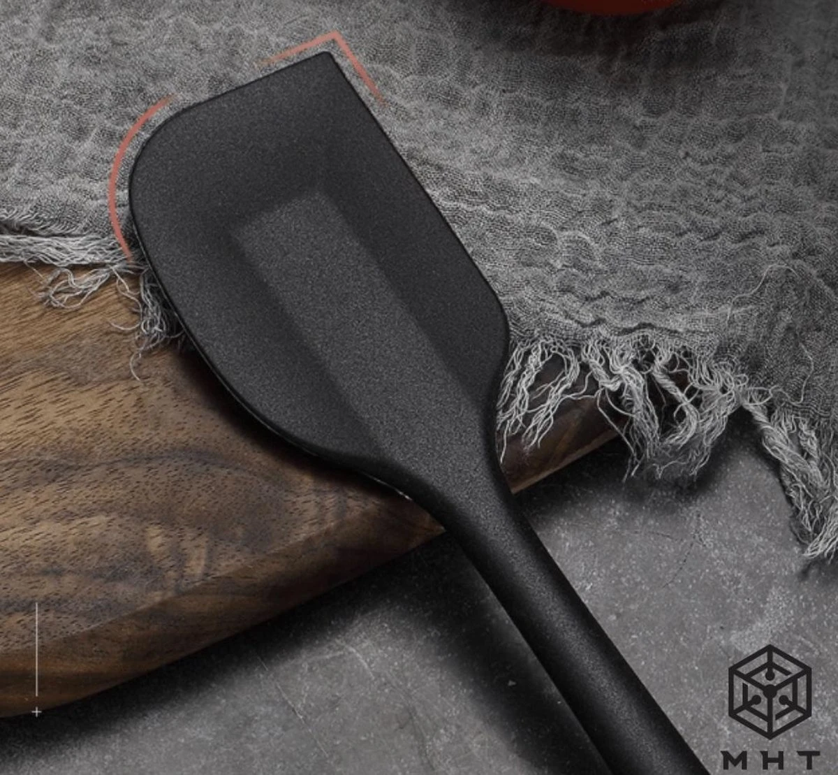 Spatel - Sillicone - 2 Stuks - Zwart - Groot En Klein - 28 En 22cm - Kunststof - Siliconen 2 Spatel - Sillicone - 2 Stuks - Zwart - Groot En Klein - 28 En 22cm - Kunststof - Siliconen - Afbeelding 2