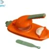 Pymiq® Dumpling Maker 2 In 1 - Multifunctioneel - Deeg Pers & Knoedelvorm - Keuken Accessoires - Ook Voor Pastei, Empanada En Ravioli - Dumplings Machine - Maak Eenvoudig Zelf Je Dumplings - Oranje
