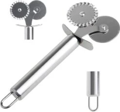 Deegwiel Dubbel RVS - Deegsnijder/Ravioli Snijder - Deegwieltje - Radeerwieltje - Radeermes - Pastawiel - Ravioli Snijder - Radeerwiel - Kartelwiel 9 Deegwiel Dubbel RVS - Deegsnijder/Ravioli Snijder - Deegwieltje - Radeerwieltje - Radeermes - Pastawiel - Ravioli Snijder - Radeerwiel - Kartelwiel -Kookgerei Koning Verkoop 1200x1111 23