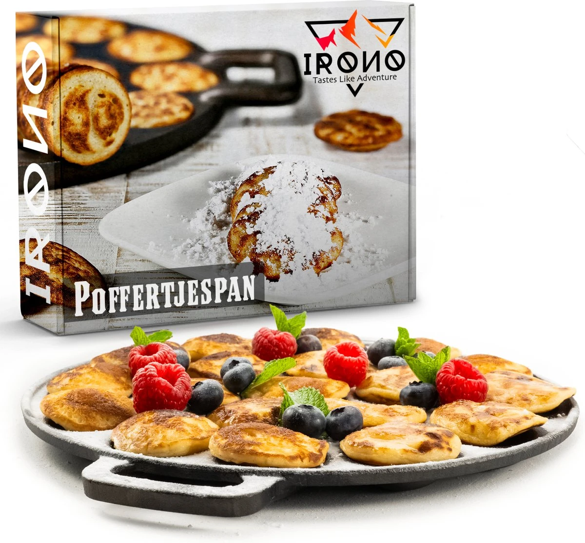 IRONO Poffertjespan Set - Incl. Doseerfles, Kwast En Vork - Poffertjespan Inductie En Electrisch - Poffertjesmaker 19 Poffertjes - Poffertjes Maken - Spuitfles - Cadeau Voor Mannen En Vrouwen 7 IRONO Poffertjespan Set - Incl. Doseerfles, Kwast En Vork - Poffertjespan Inductie En Electrisch - Poffertjesmaker 19 Poffertjes - Poffertjes Maken - Spuitfles - Cadeau Voor Mannen En Vrouwen - Afbeelding 7