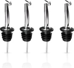 Minismus Premium Schenktuit Met Sluiting Set Van 4 - Schenkdoppen - Wijn - Fles - Cocktail - 4 Stuks