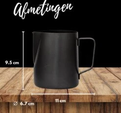 Merkloos Pazzo Goods - Melkkan - Melkkannetje Opschuim - Zwart - 350 Ml - Premium Kwaliteit - RVS - -Kookgerei Koning Verkoop 1200x1116 3