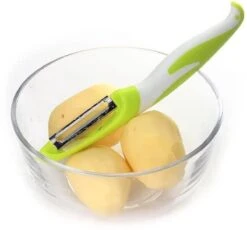 Merkloos Dunschiller En Peeler - Set: 2 Stuks - Mesje - Schilmes - Schiller - Multifunctioneel - Voor Fruit - Groente - Aardappel - Asperges - Appel -Kookgerei Koning Verkoop 1200x1117 5