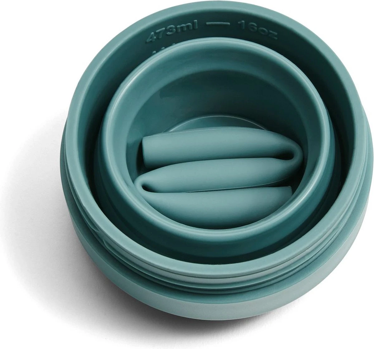 Stojo - Biggie Cup - 470 Ml - Herbruikbaar - Opvouwbaar - Groen 5 Stojo - Biggie Cup - 470 Ml - Herbruikbaar - Opvouwbaar - Groen - Afbeelding 5